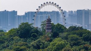 Binjiang Huancai Ferris Wheel in Zhongshan, China. Photo: Getty