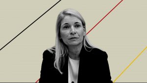 Evelyn Palla (C), designated head of Germany's state rail operator Deutsche Bahn. Photo: TOBIAS SCHWARZ/AFP via Getty Images/TNW