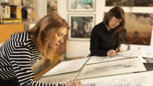 Twins Jane and Louise Wilson. Image: Bloomberg Space