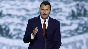 US podcaster Charlie Kirk, whose death Torfaen Council failed to mark. Photo: Chip Somodevilla/Getty Images