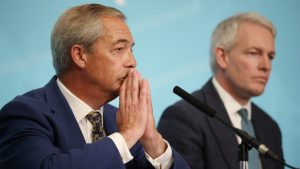Danny Kruger announces his defection from the Conservatives to Reform UK. Photo: Dan Kitwood/Getty Images