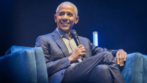 Barack Obama at the O2. Photo: Fane productions