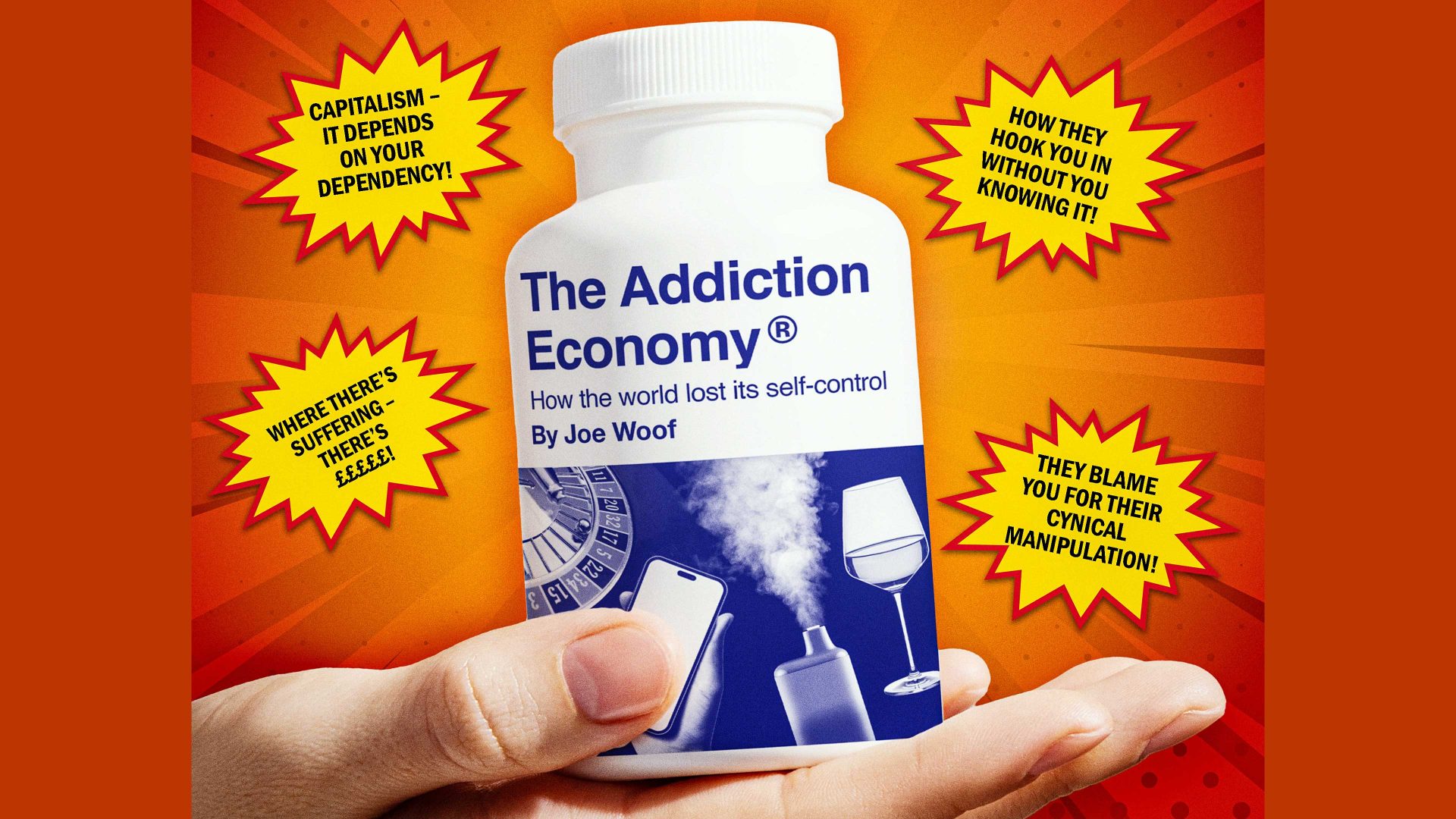 Capitalism drives mass addiction through manipulative product design, marketing and availability. Image: TNW/Getty
