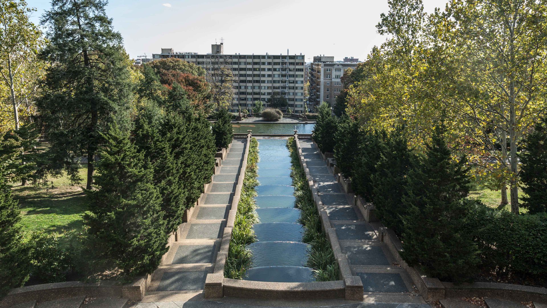 Meridian Hill Park near the Victoria Condominium, Washington DC. Photo: Benjamin C. Tankersley/For The Washington Post via Getty Images
