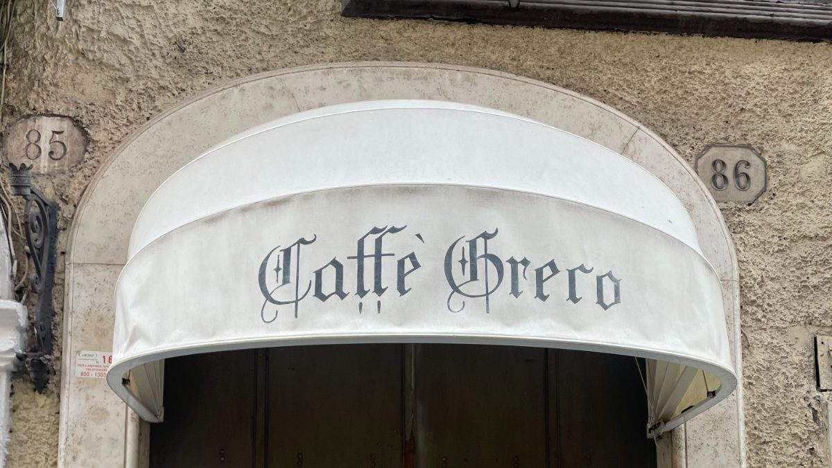 The historic Caffè Greco on Via Condotti opened in 1760 but is now closed indefinitely