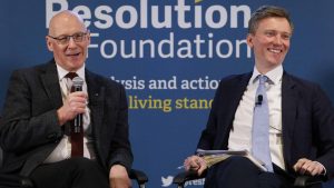 Torsten Bell (r) with Scottish first minister John Swinney in 2024. Photo: Belinda Jiao/Getty Images