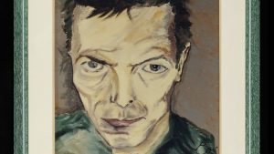 Lithograph of the 1988 painting Self-portrait (Mustique). Image: David Bowie Archive