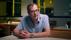 Nick Lowles, founder of HOPE Not Hate. Image: Netflix