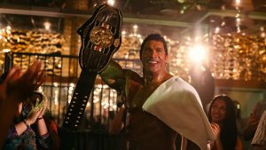 Dwayne Johnson in The Smashing Machine. Image: A24
