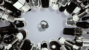 The number of podcasts continues to rise, while the time available to listen to them does not. Image: TNW