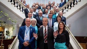 Kent County Council lost or suspended nine of its 57 councillors in fi ve months. Nigel Farage has stayed out of local politics since the election