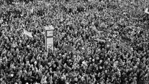 In the 1975 strike 25,000 women gathered in the centre of Reykjavík. Photo: Icelandic Women’s History Archives
