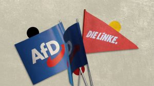 Germany’s centrist parties need increasing help from either the far right AfD or far left Die Linke. Image: TNW