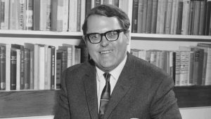 British historian Asa Briggs, March 1968. Image: Fox Photos/Hulton Archive/Getty