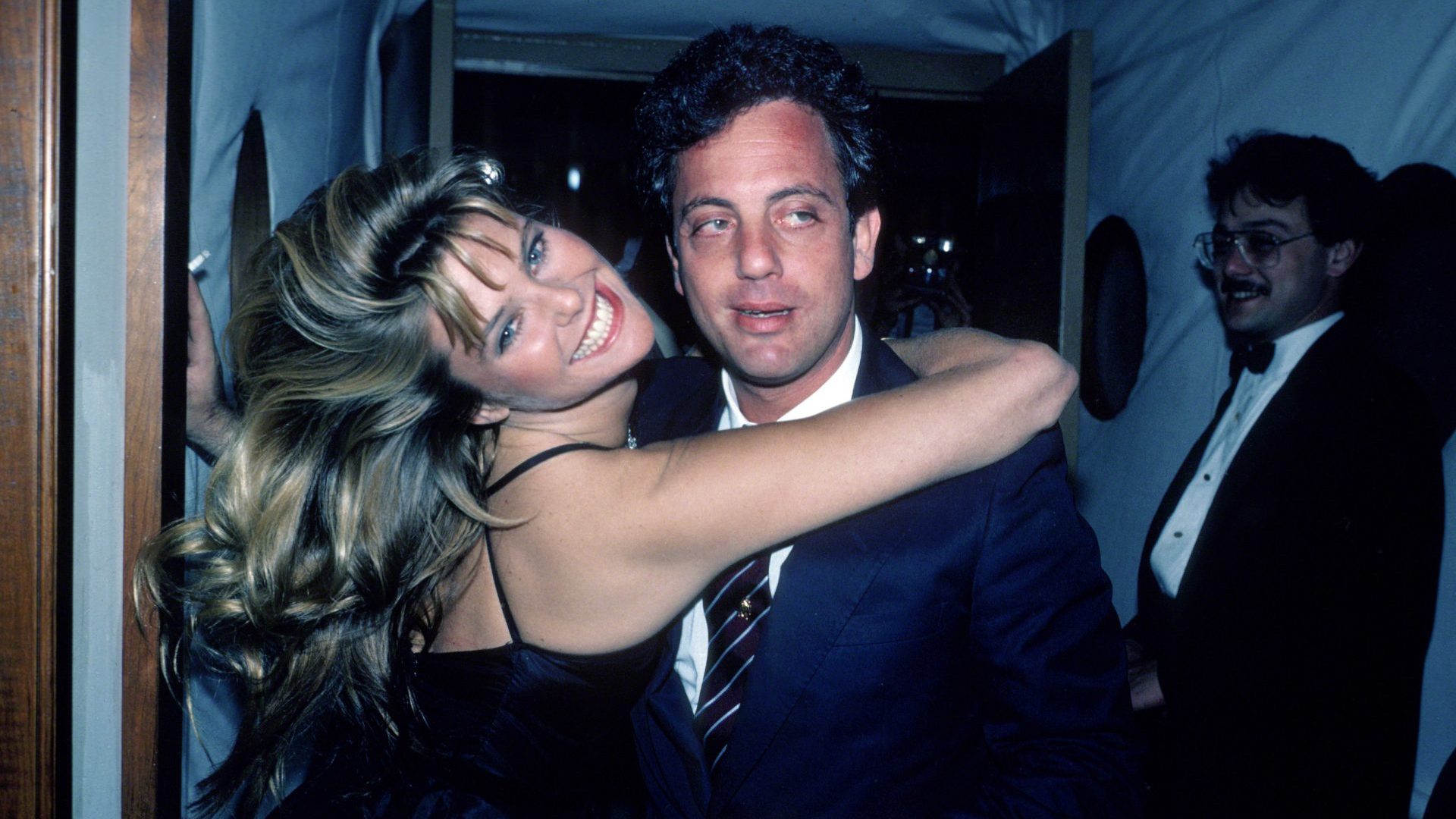 Christie Brinkley and Billy Joel in New York City, c. 1983. Image: Sonia Moskowitz/Getty