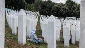 Potočari cemetery holds the graves of those killed during the Srebrenica genocide. Image: Federico Tisa