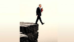 Is Keir Starmer about to walk – or be pushed – off a cliff edge in 2026? Image: TNW