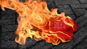 Will this be the year that everything goes up in flames for Trump? Image: Orlando Sierra/AFP/Getty