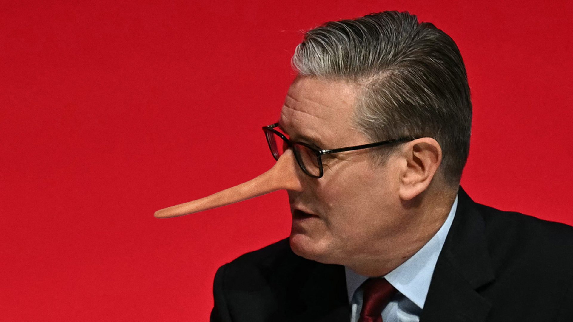 The sheer pointlessness of some of Starmer’s lies is extraordinary. Not even his own backbenchers believe him. Image: TNW