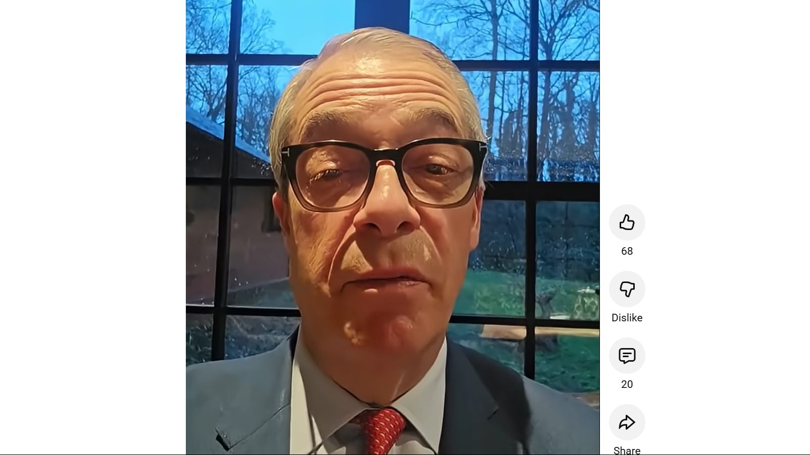 Nigel Farage's Cameo tribute to Ian Watkins. Image: Cameo