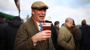 Reform UK leader Nigel Farage. Photo: HENRY NICHOLLS / AFP via Getty Images