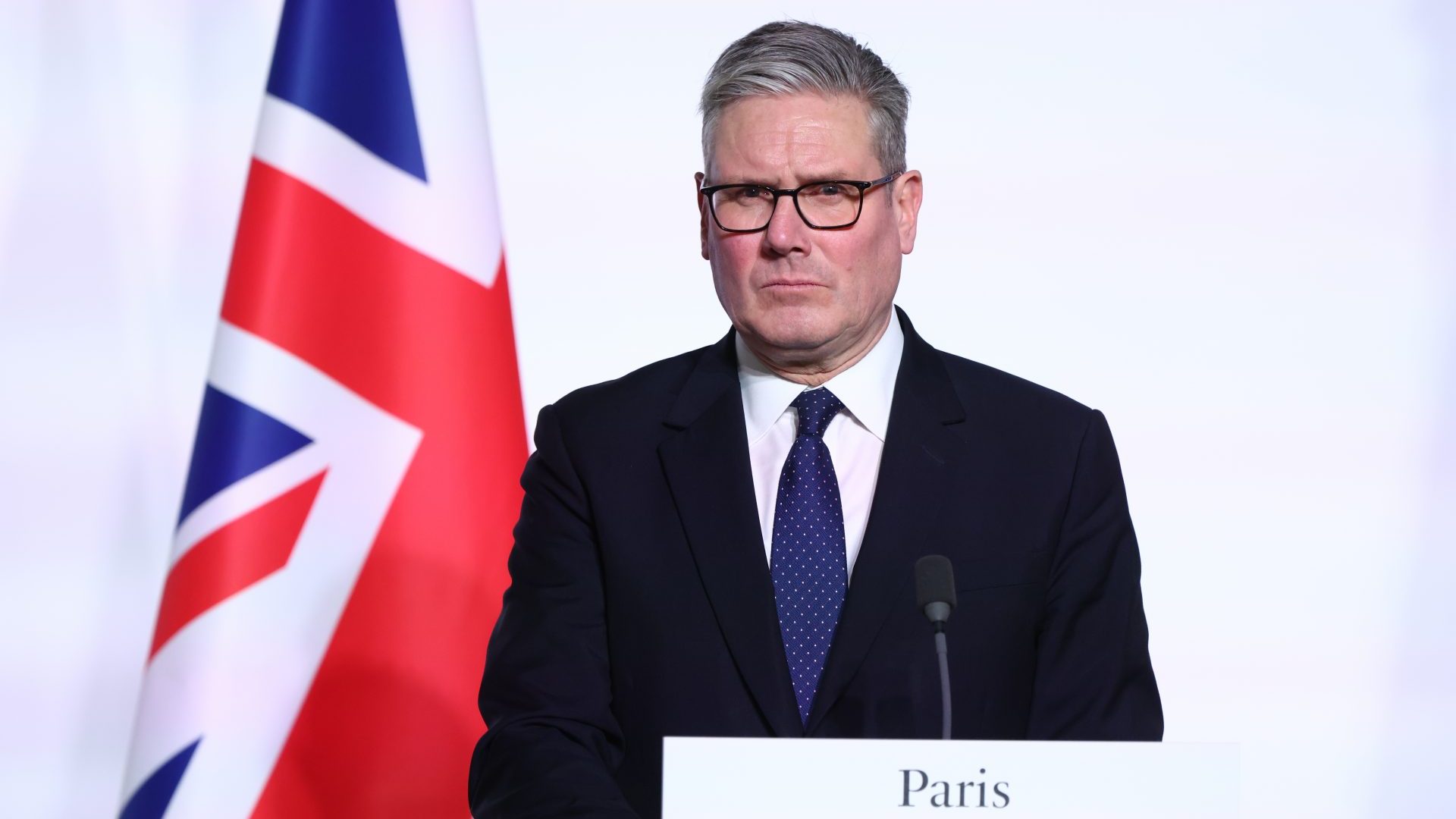 Keir Starmer attends a press conference during a 'Coalition Of The Willing' meeting at the Elysee Palace. Photo: Tom Nicholson/Getty Images