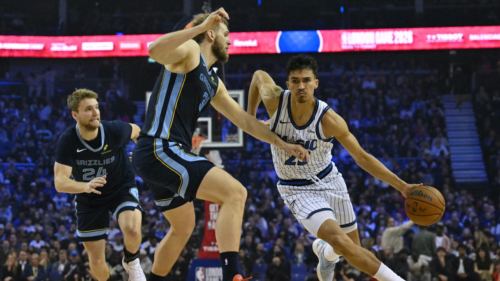 Orlando Magic face the Memphis Grizzlies in London. Photo: Glyn KIRK/AFP via Getty Images