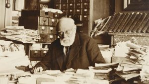 Paul Otlet, the original information scientist, who wanted to catalogue the whole world