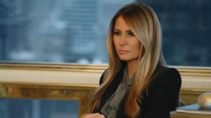 The first lady in a scene from the new documentary, Melania. Credit: Amazon MGM Studios