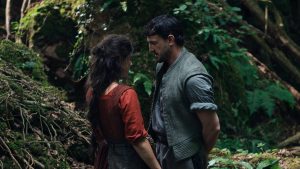 Jesse Buckley and Paul Mescal in Chloé Zhao’s Hamnet. Image: UPI