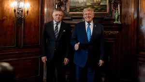 Prime Minister of the Slovak Republic Robert Fico was received by U.S. President Donald Trump at Mar-a-Lago. PHOTO: Office of the Government of the Slovak Republic