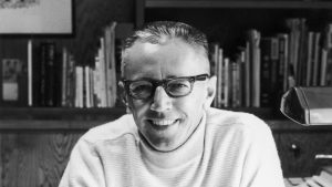 American cartoonist Charles M Schulz, creator of the Peanuts comic strip, c. 1960.  Image: Hulton Archive/Getty