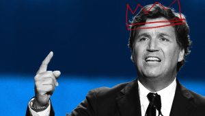It is surreal to think that Tucker Carlson could just become president. Image: TNW/Getty