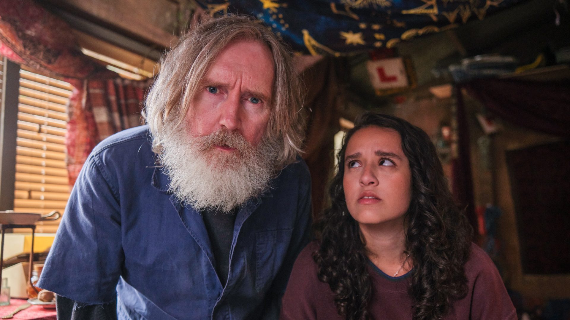 Michael (Pearce Quigley) and Kacey (Lauren Patel) in Small Prophets. Image: Hot Olives Productions