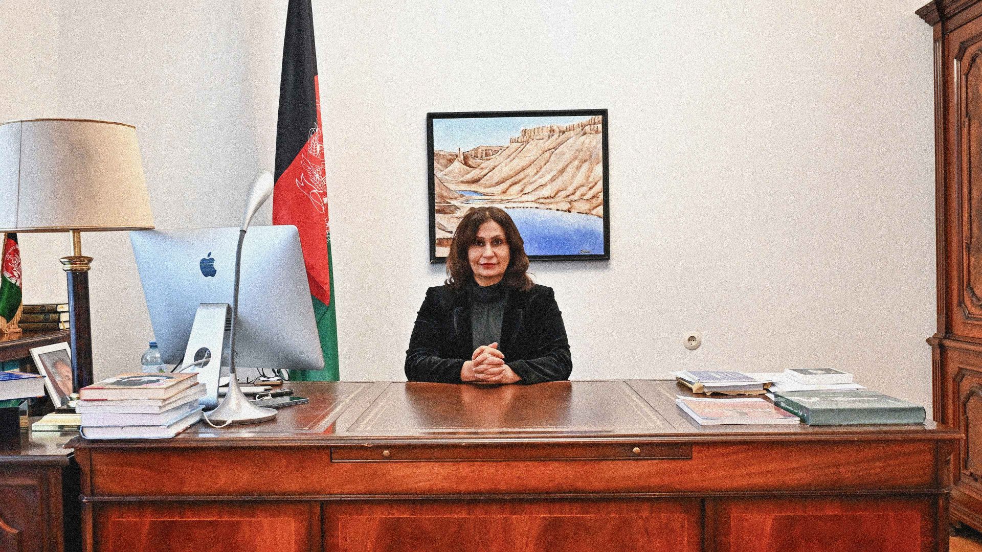 The Taliban want her gone. But for more than four years, Manizha Bakhtari has managed to defy the new leadership in Kabul and stay on as Afghanistan's ambassador to Austria. Photo: JOE KLAMAR/AFP via Getty Images