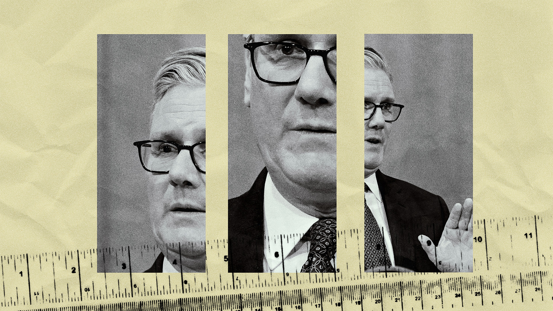 Starmer, stuck in the middle on Iran. Image: TNW/Getty