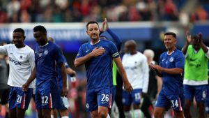 John Terry playing for Chelsea against Liverpool in a Legends match in 2025. Photo: Chris Lee - Chelsea FC/Chelsea FC via Getty Images