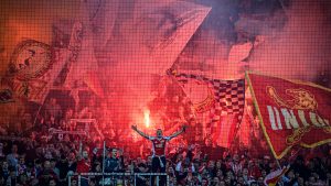 Union Berlin supporters at the Stadion An der Alten Försterei. Image: Getty/ TNW