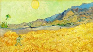 Vincent van Gogh, Wheatfield with a Reaper, Saint-Rémy-de-Provence, September 1889. Image: Van Gogh Museum, Amsterdam