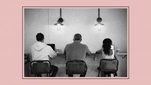 "It seems to have become quite common for people to take Zoom or Teams calls from cafés. I have to admit I just don't get it." Image: TNW/Getty