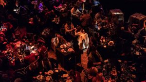 View of the salon and tables during the dinner at Madero Tango.Buenos Aires, Argentina. Photo: Getty
