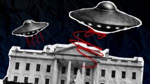 There’s a symmetry in Trump embracing and exploiting the cult of UFOs. Image: TNW/Getty