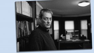 American Novelist and Film Director Paul Auster at his home in Brooklyn, New York. Photo: Timothy Fadek/Corbis via Getty Images/TNW