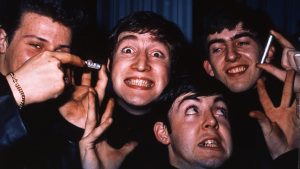 the Beatles in Hamburg during their residency at the Star Club in May 1962. Image: Horst Fascher/
K & K Ulf Kruger OHG/Redferns Hayward/Getty
