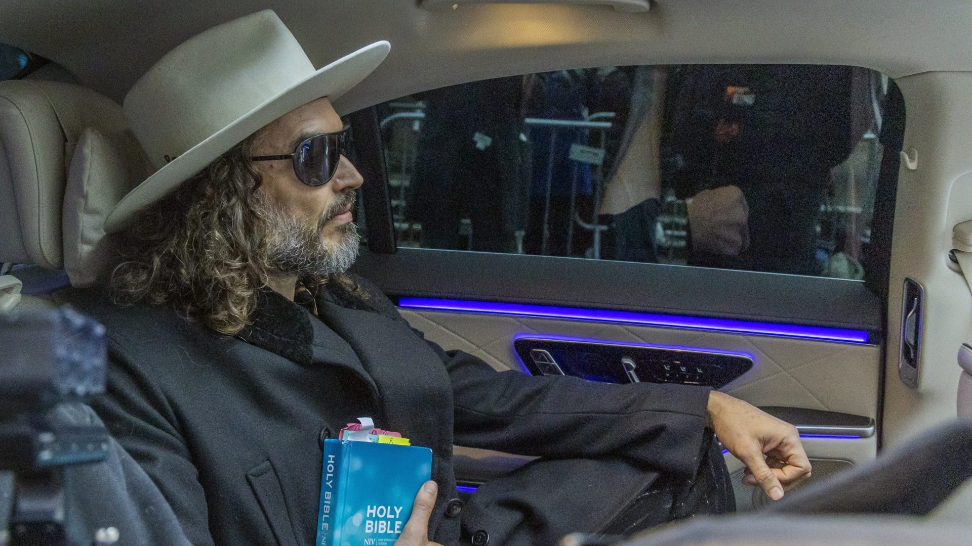 Russell Brand leaves Southwark Crown Court in February. Photo: Marcin Nowak/Anadolu via Getty Images