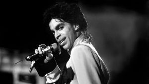 American singer, songwriter and musician Prince performs at the Sportpaleis in Antwerp, June 1987. 
Image: Goedefroit Music/Getty