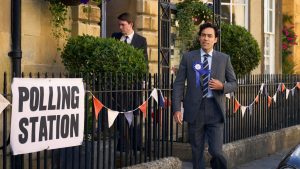 Rupert Campbell-Black, played by Alex Hassell, in Rivals. Image: Disney+