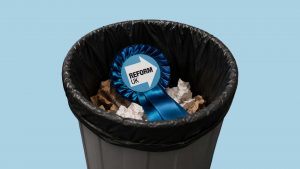 Reform’s local election triumph is already unravelling as councillors quit over scandals, racism and sheer chaos. Image: TNW/ Getty