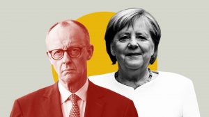 Germany’s new chancellor is battling collapsing approval ratings — and constant interventions from his predecessor Angela Merkel. Image: TNW/Getty