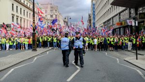 Tommy Robinson's Unite the Kingdom march. All images: Rollie Kahaani. 